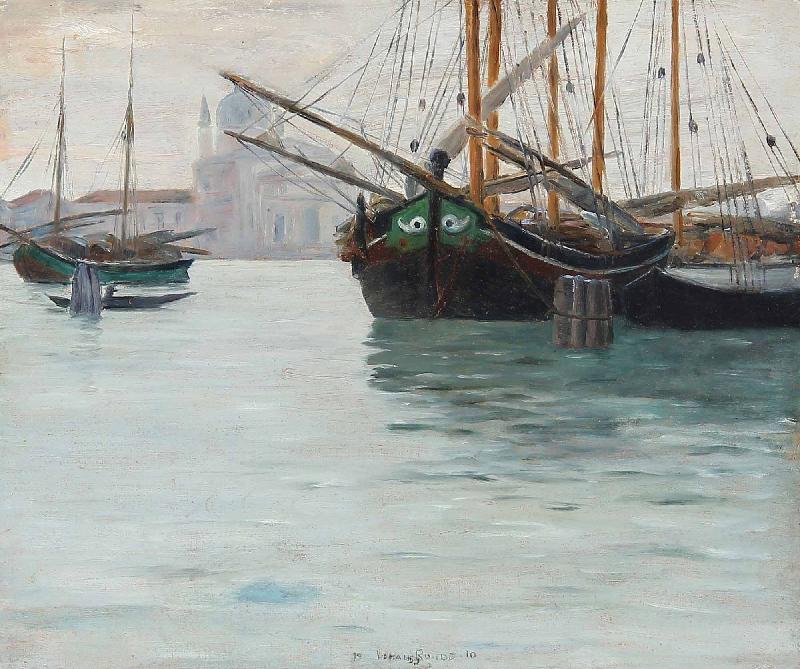 Johan Richter Canale Grande in Venice oil painting image